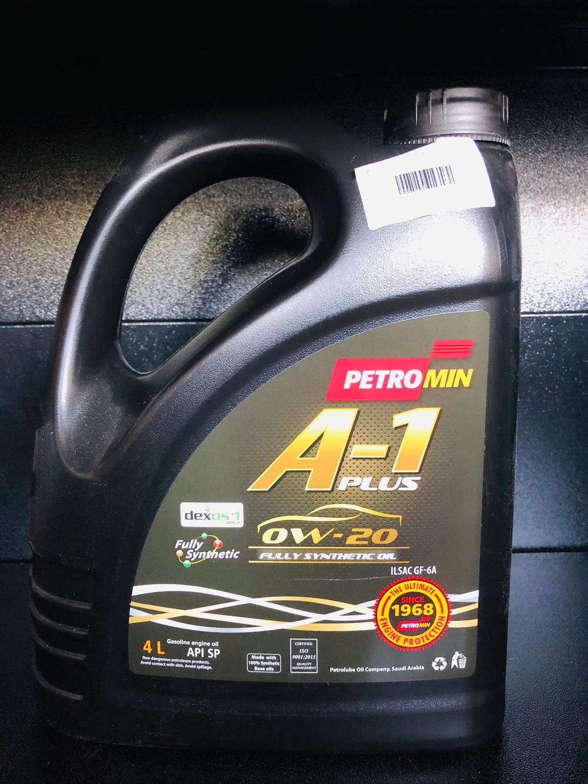 A1 PLUS SAE 0W20 PETROMIN 4L