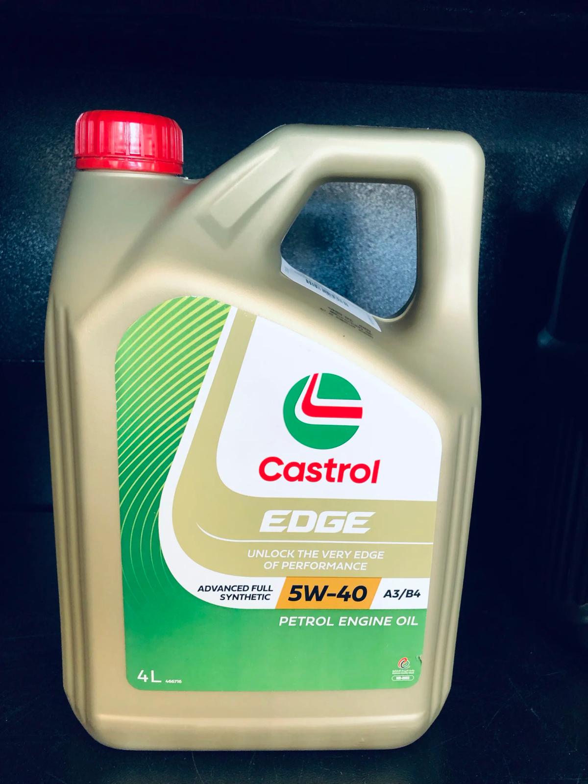 CASTROL EDGE 5W40 A3/B4 SN, 4 LT