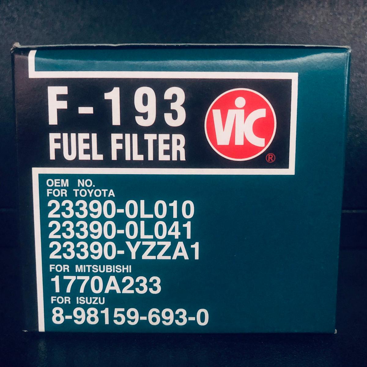 FUEL FILTERS CARTRIDGE - VIC- (TOYOTA)