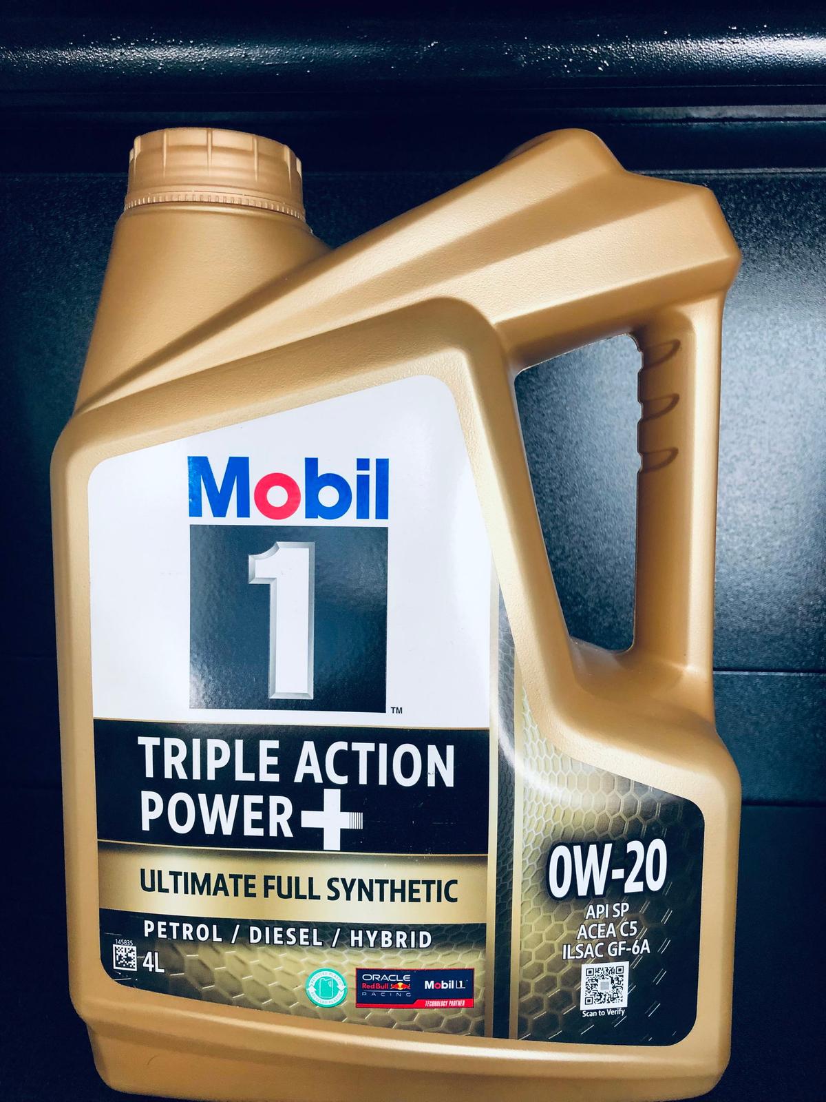 MOBIL 1 0W20 SYNTHETIC 4L