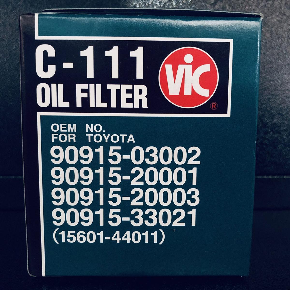 OIL FILTER - VIC- (TOYOTA)