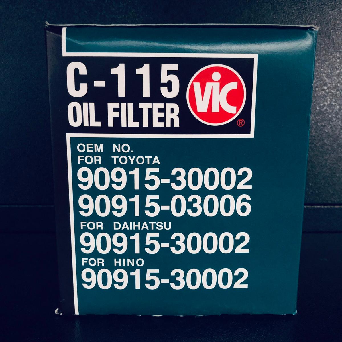 OIL FILTER - VIC- (TOYOTA)