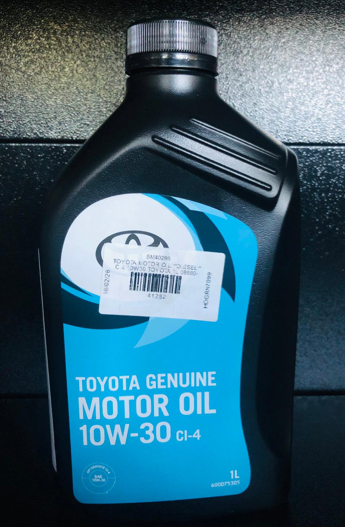 TOYOTA MOTOR OIL CI4 10W30 1L